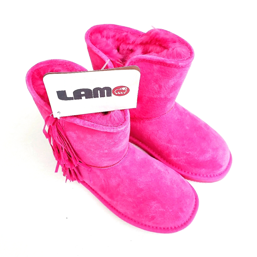 NWT Lamo girls winter snow boots size 3 pink color